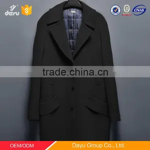 Wholesale 2016 Hot Designer Wool Coat Long Wool Fabric for Winter Overcoat V Collar Wool Jacket thumbnail-3