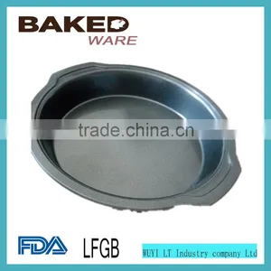 Cake Decorating Non-stick Round Pizza Pan Baking Tray With Handle thumbnail-1