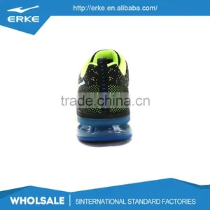 ERKE Wholesale Dropshiping Brand Breathable Kintted Mesh Mens Air Cushion Sport Running Shoes thumbnail-3