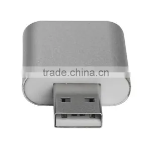 [New Arrival] Aluminum External USB Audio Adapter Sound Card With Stereo Headphone/Speaker and Mono Microphone Jacks thumbnail-4