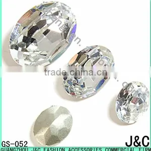 Oval Shaped Crystal Decorative Glass Beads thumbnail-1