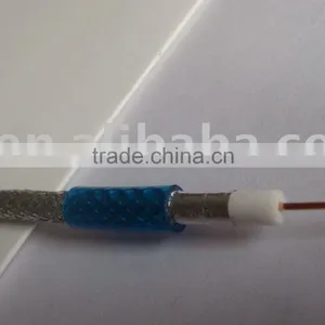RG6 Coaxial Cable With Transparent Blue PVC Jacket, Used for TV System thumbnail-1