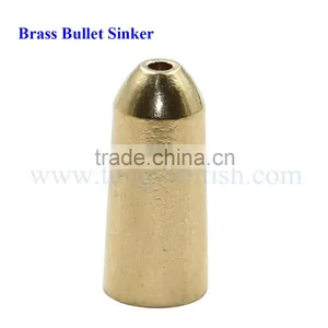 Wholesale Top Quality Brass Bullet Sinker Fishing Tackle Sinker thumbnail-1
