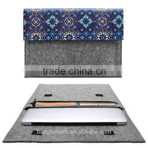 Felt Sleeve Bags for Mabook Laptop Canvas Sleeve Case for Notebook Carrying thumbnail-4