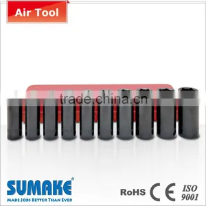 SIS-4402 Metal Box 1/2" CR-VA Steel Deep Impact Socket Set thumbnail-1