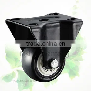 Light Duty Industrial Caster Black Polyurethane Wheel Small Caster thumbnail-4