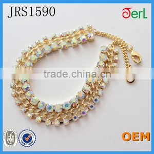 China Supplier Flatback Rhinestones Chain Trimming Shoe Chain Accessories thumbnail-2