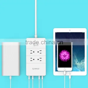 ORICO HPC-4A5U 4 Outlet 5 Port USB Power Strip us Plug ETL CETL Certictication Socket Smart Extension Cord for Phone Pad PC thumbnail-1