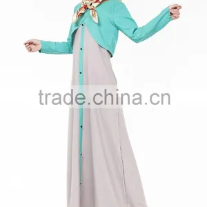 Modern Muslim Abaya Dress Islamic Hot Selling Kaftan Abaya for Muslim Women thumbnail-3