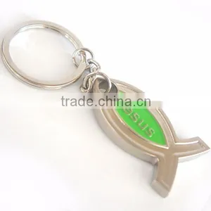 Metal Custom Fish Shaped Keychain and Keyring thumbnail-4