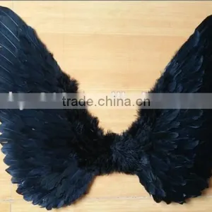 Large Red Feather Angel Wings for Women, Men and Teens thumbnail-1