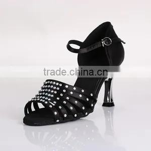 Crystal Latin Dance Shoes Salsa Shoes Open Toe Woman Tango Shoes S-7175 thumbnail-1