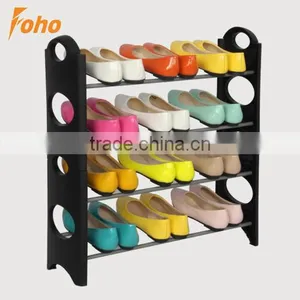 Great for Large Rooms or Closet Organization Shoe Storage Shelves With Black Color (FH-SR0064) thumbnail-1