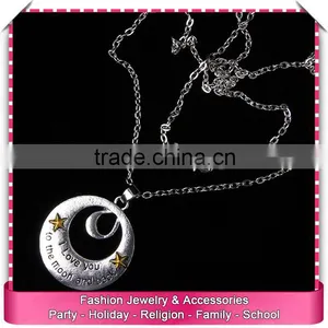 Low Price i Love You to the Moon and Back Necklace, Hot Sale Long Necklace thumbnail-2