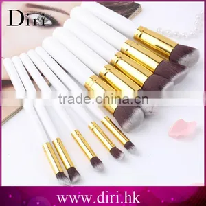 2016 Best Private Label 10pcs Synthetic Kabuki Makeup Brush With Black+ Silver thumbnail-1