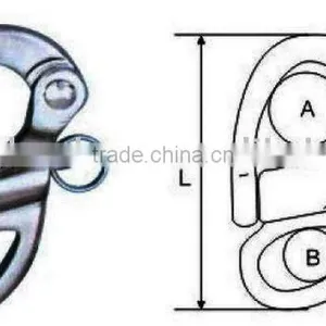 Stainless Steel Fixed Snap Shackle(Marine Hardware) thumbnail-1