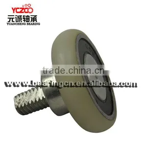White Nylon Ball Bearing Wheel / Hanging Gate Roller thumbnail-1