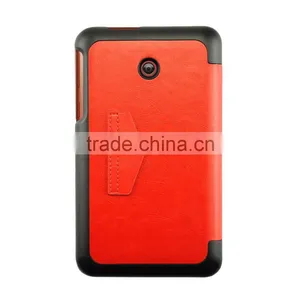 High Quality Leather Case Best Design Leather Phone Case Best Selling Leather Flip Cover Case for Asus FonePad 7 FE170CG Tablet thumbnail-3