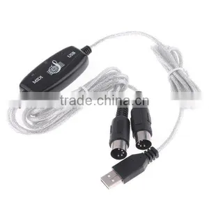 USB To MIDI Cable Converter PC to Music Keyboard Adapter thumbnail-1