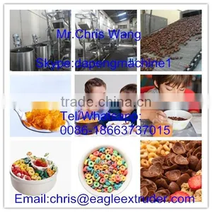 Screw Extruder Maize Corn Flakes Processing Equipment Low Consumption thumbnail-1
