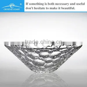 Wholesale Antique Uneven Desert Clear Glass Charger Plates thumbnail-1