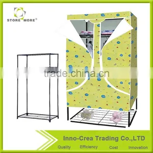 Store More Beautiful Non Woven Fabric Calico Bedroom Wardrobe thumbnail-1