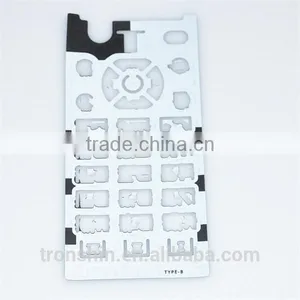 High Quality Eco-friendly Hybrid Silicone& PET Mobile Phone Keypad Sheet thumbnail-5
