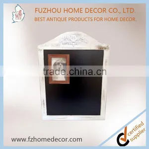 MDF Antique Pink Wall Chalkboard With Photo Frame for Children thumbnail-4