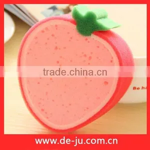 Red Strawberry Scouring Lovely Fruit Sponge Foam thumbnail-1