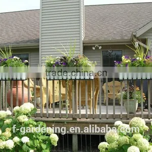 Self Watering Plastic Garden Planters Rectangular Planter Box thumbnail-3