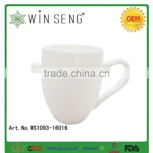 Porcelain White Glazed Mug for Promotion thumbnail-1