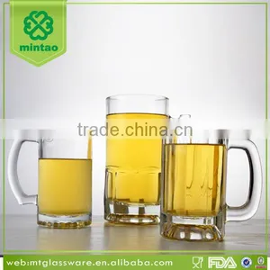 High Quality Unbreakable Machine Press Beer Glass With Handle thumbnail-1