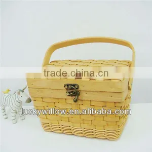 2014 New Design Handmade Wood Chip Basket thumbnail-1