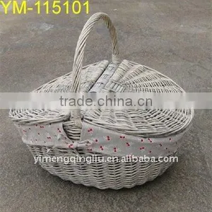 Wicker Picnic Basket thumbnail-1