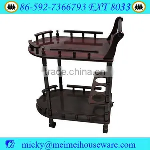 2-tier Wooden Wine Cart/Serving Trolly/tea /dining Serving Cart thumbnail-1