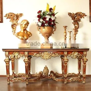 2017 Factory Supply Antique Gold Console Table thumbnail-3