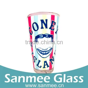 Colorful Cartoon Printing Design Drinkware Gift Glass Cup thumbnail-1
