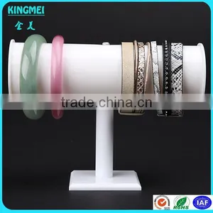 White Acrylic Necklace Display Holder or Acrylic Bracelet Holder thumbnail-1