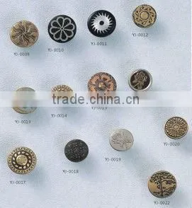 KMJ-2124 Metal Fishion Disign Jeans Snap Buttons ,high Quality Clothes Sanp Button thumbnail-1