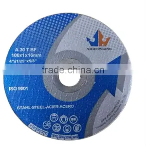 4" 100x1x16mm Flat Resin Bonded Reinforced Metal Cutting Disc thumbnail-1