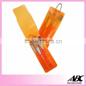 Lovely Pink Plastic Handle Cosmetic Brush Set thumbnail-4