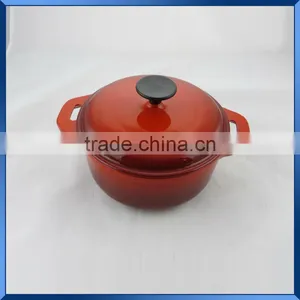 Round Cast Iron Enamelware Cookware thumbnail-1