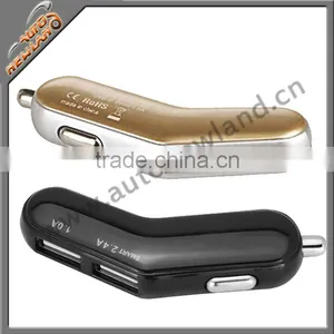 Aluminium Alloy Auto Phone Charger With High Brightness LED thumbnail-1