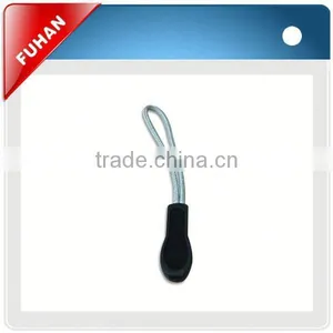 Fashion PU Injection Zipper Lanyards With Soft Pvc Puller thumbnail-1