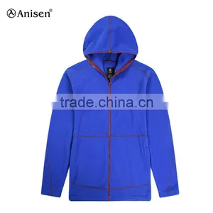 2017 Hot Sale Oem Service Long Red Polar Fleece Men Fleece Sport Jacket thumbnail-1
