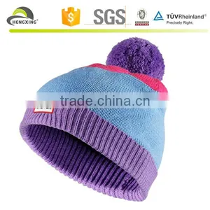 Custom Fold up Knitted Hat and Wholesale Beanies Knitting Hats thumbnail-5