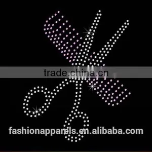 Uniflying Latest Fashion Comb Scissors Dryer Hairdresser Iron on Rhinestone Sheets thumbnail-6