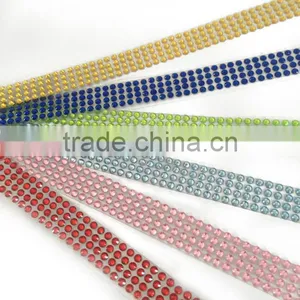 Self Adhesive 3mm Rhinestone Diamante Gem Sticker Strip Decoration thumbnail-1