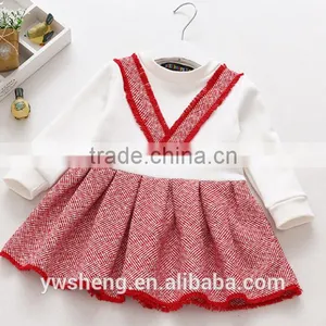 Hot Sale 2-7 Years Old Baby Girl Dress Kids Christmas Winter Long Sleeve Party Dress thumbnail-2