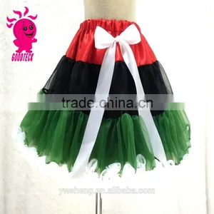 Sequin Hot Stitching Color High Quality Baby Girls Soft Fabrics Chiffon Tutu Pettiskirt thumbnail-3